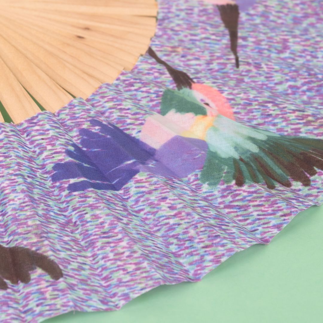 Humming Bird Hand Fan
