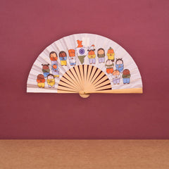 India Map Hand Folding Fan
