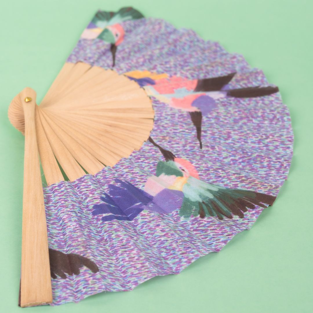 Humming Bird Hand Fan