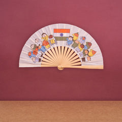 Indian Flag Hand Fan