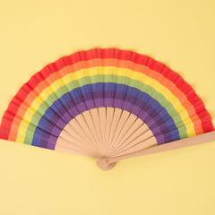 Rainbow Hand Fan