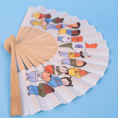 India Map Hand Folding Fan