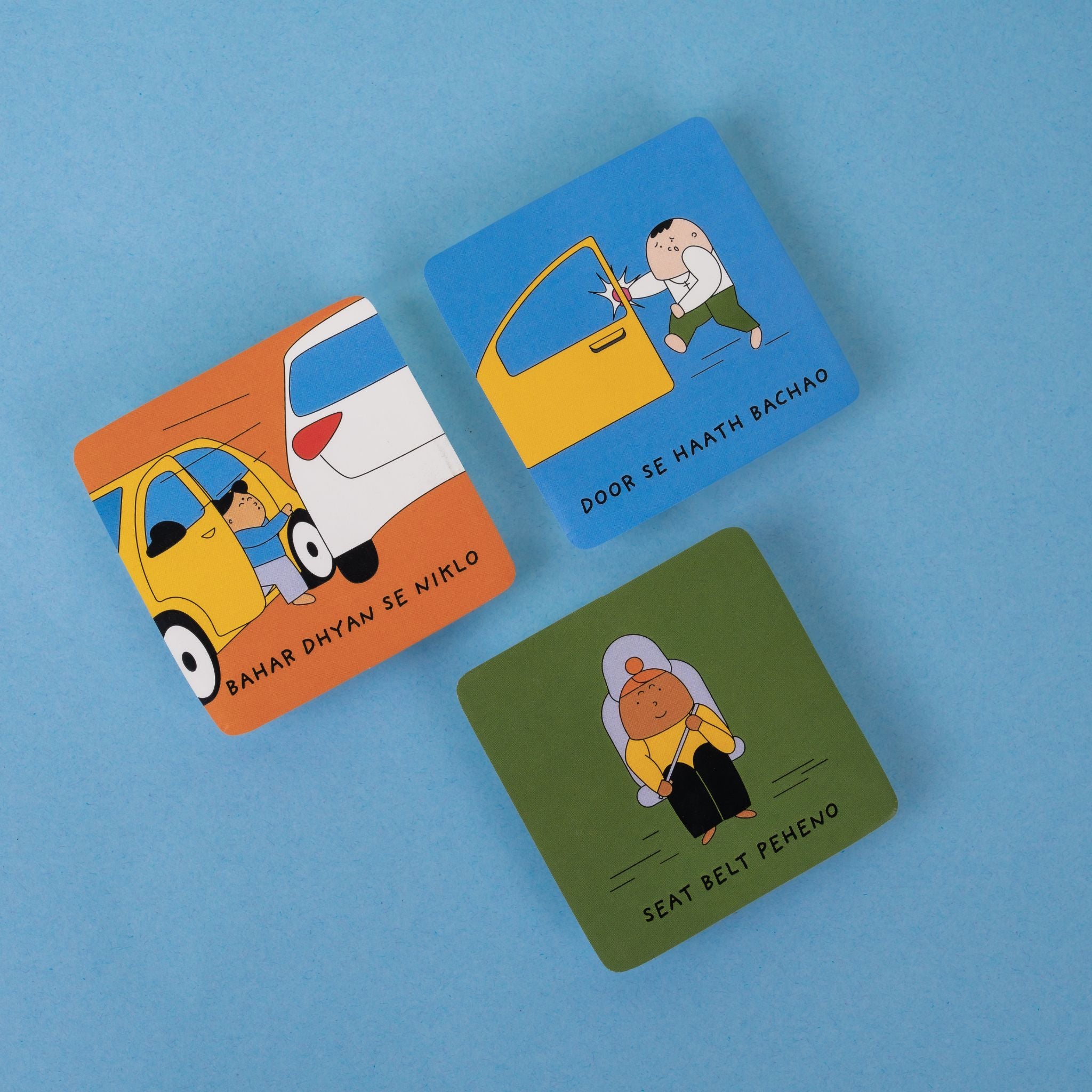 Car Safety Sticker | Hinglish